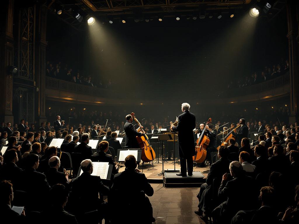 Das Bild verdeutlicht die rassistische und kulturelle Spaltung der Zeit: Auf der einen Seite das etablierte, weiße klassische Orchester, auf der anderen Seite schwarze Jazzmusiker, die trotz ihrer künstlerischen Leistungen oft nur als „exotische Attraktion“ wahrgenommen wurden. Die gespannte Stimmung im Publikum spiegelt die Ambivalenz zwischen Faszination und Ablehnung wider – ein zentrales Thema des Artikels.